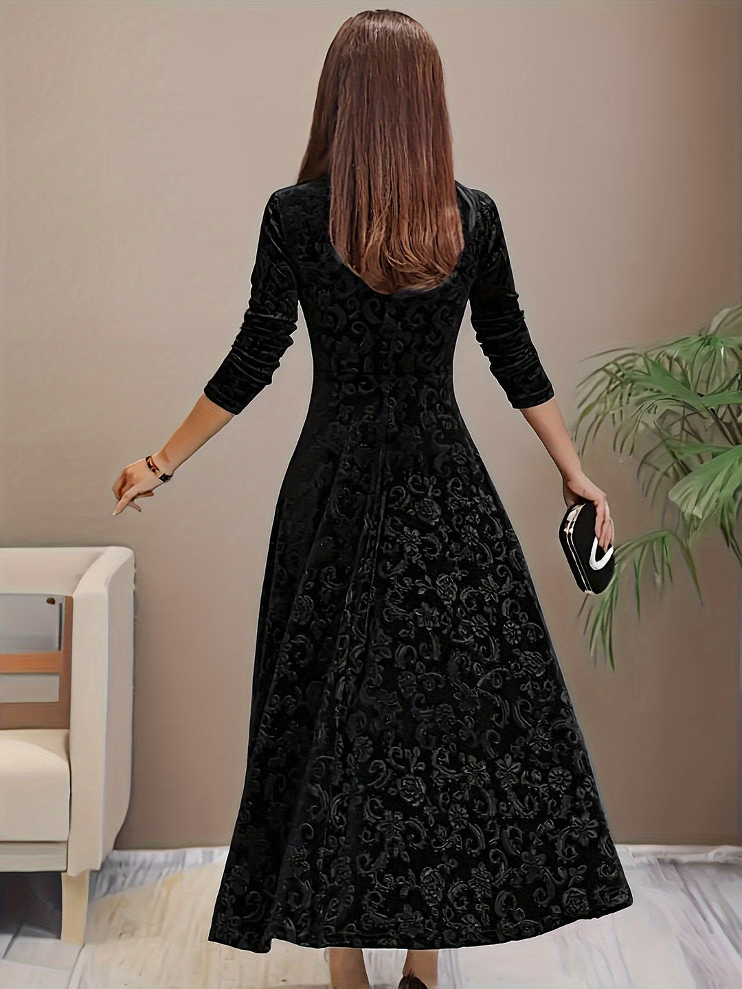 Amelia | Women’s Square Neck Party Dress
