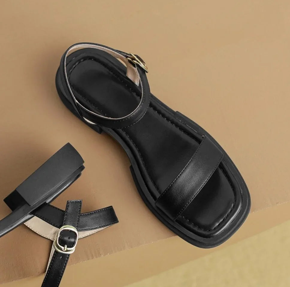 MIRELLE – ELEGANT LEATHER SANDALS