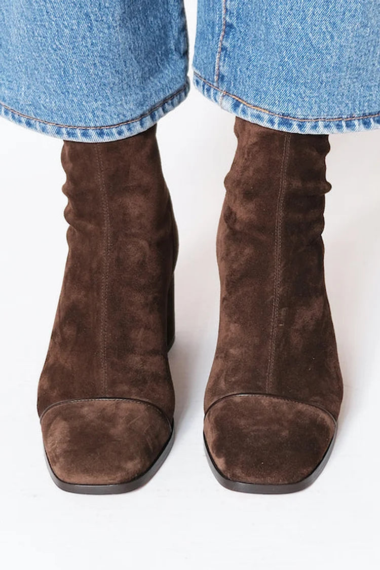 GEMMA – SQUARE TOE HEELED BOOTS