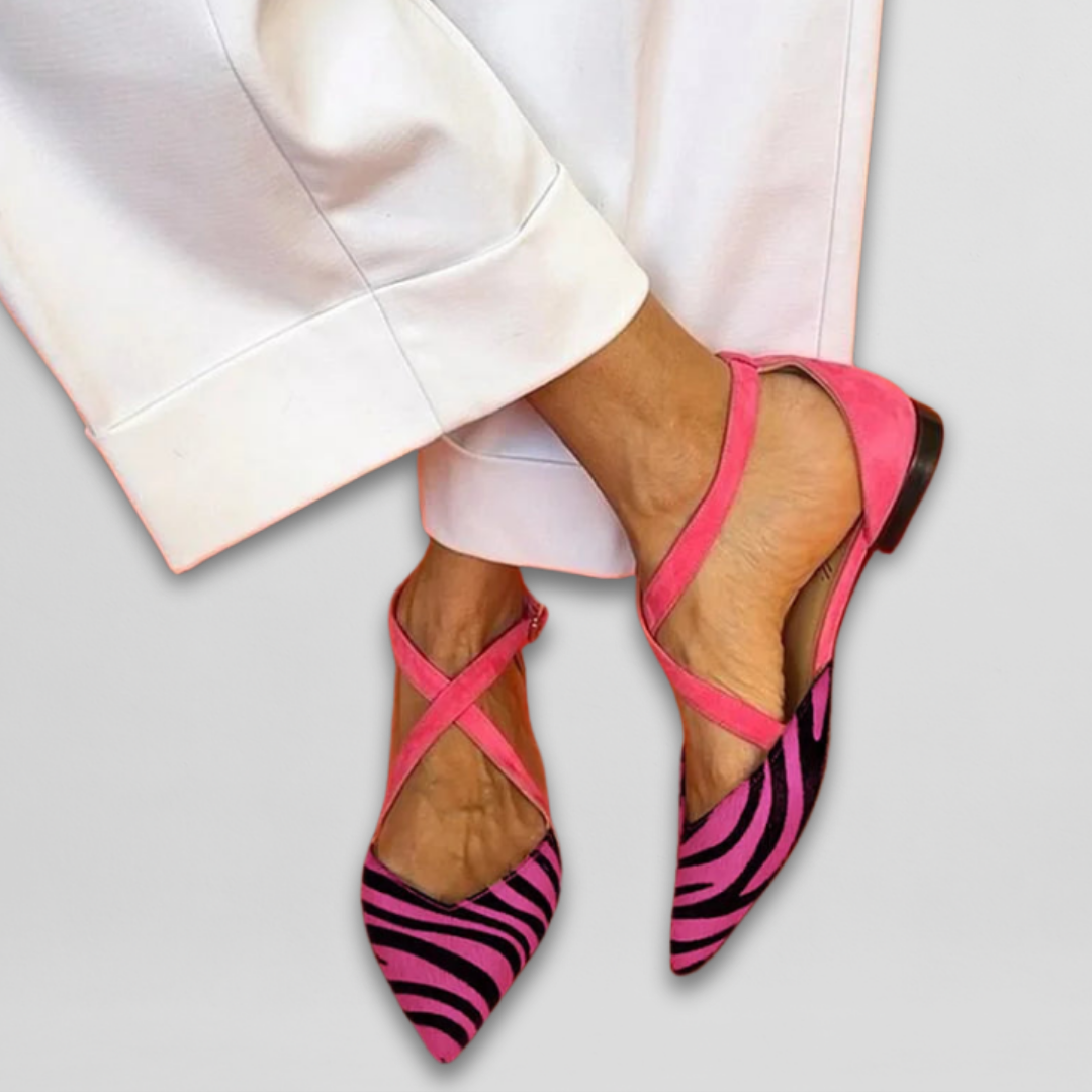 Élise - Ballet Flats with Straps