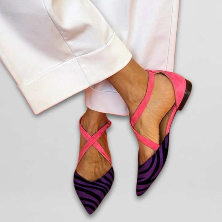 Élise - Ballet Flats with Straps