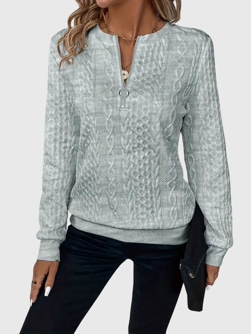 Nora | Sweater With Zipper