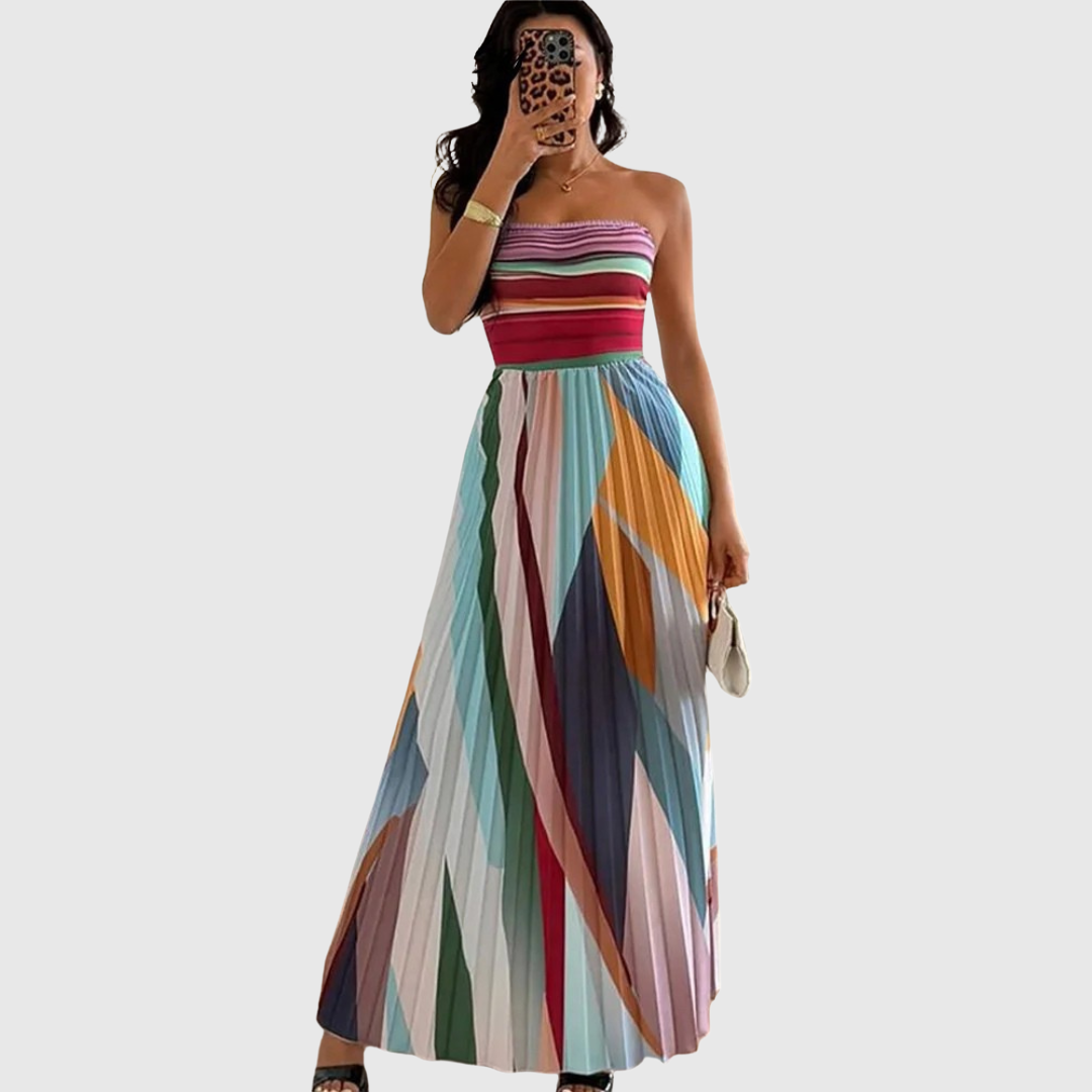 Isola | Chic Long Dress With Elegant Details