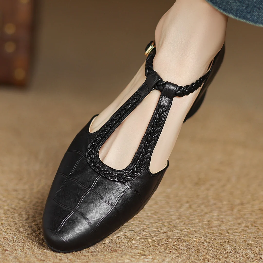 AZARIENNE – KEPA LEATHER MARY JANES