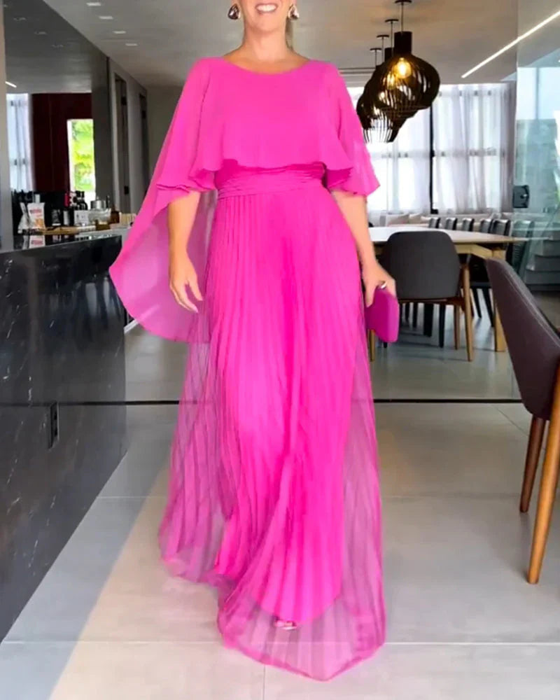 Hazel | Women’s Formal Pleated Floor Length Dress