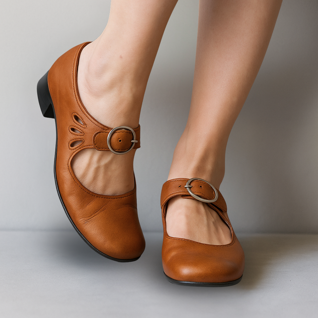 Els - Orthopaedic Leather Sandals with Comfortable Sole