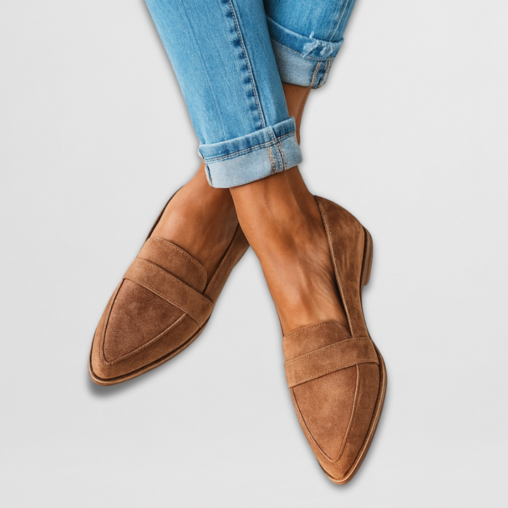 Claire - Soft Suede Loafers