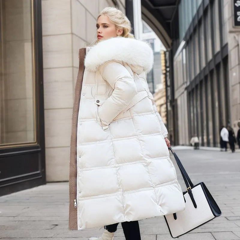 Lucia | Designer Winter Parka With Fur Hood