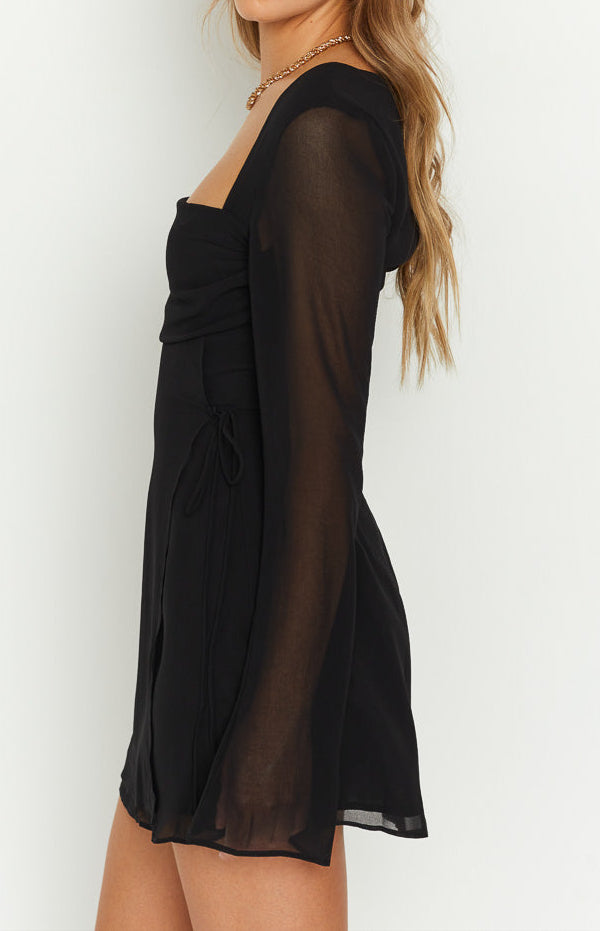 Dakota | Women’s Modern Long Sleeve Fitted Mini Dress