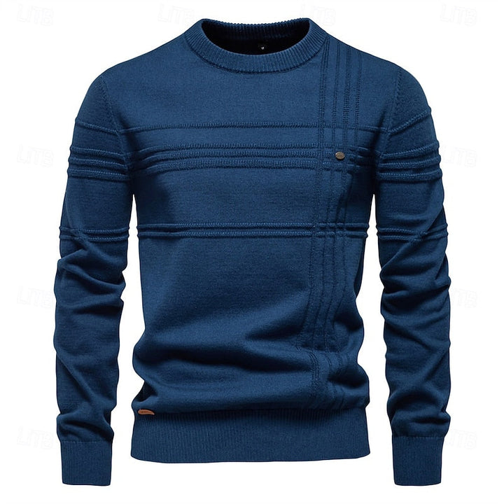 Men’s Crewneck Sweater Textured Design for Comfortable Everyday Wear 5