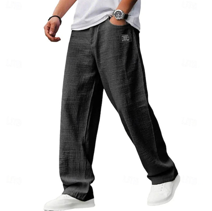 Men’s Relaxed-Fit Wide-Leg Lightweight Casual Pants 7