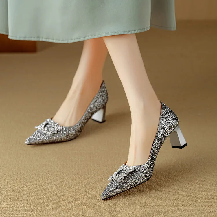 Gloria - Glitter Heels