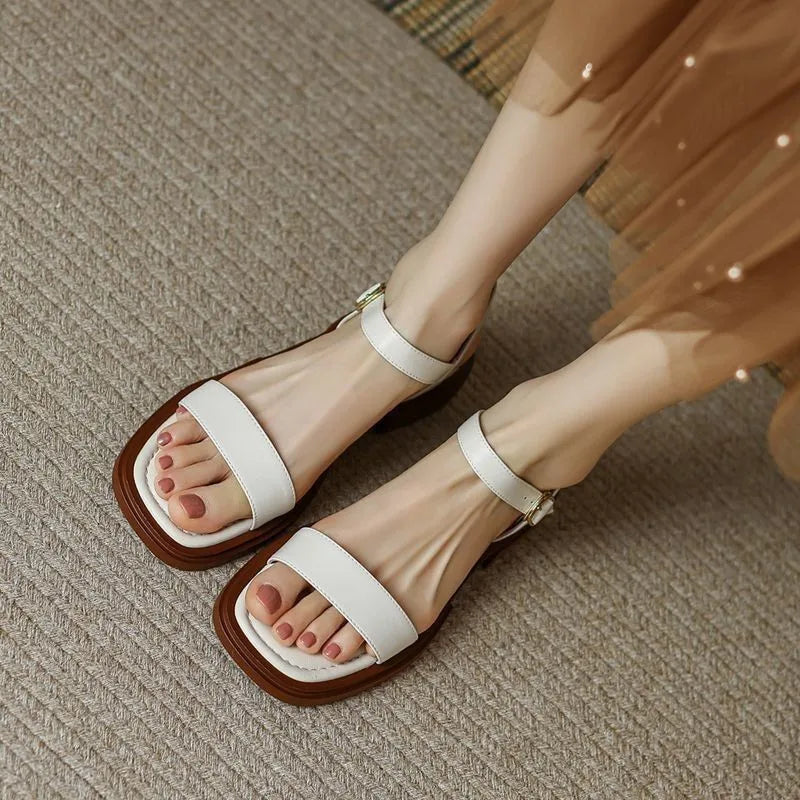 MIRELLE – ELEGANT LEATHER SANDALS