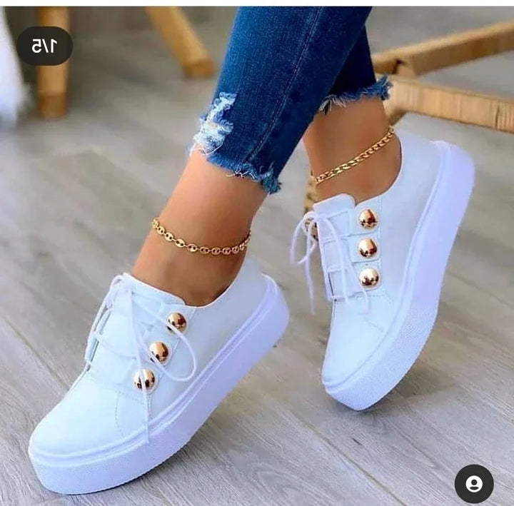 Serena | Orthopedic Round Toe Platform Sneakers