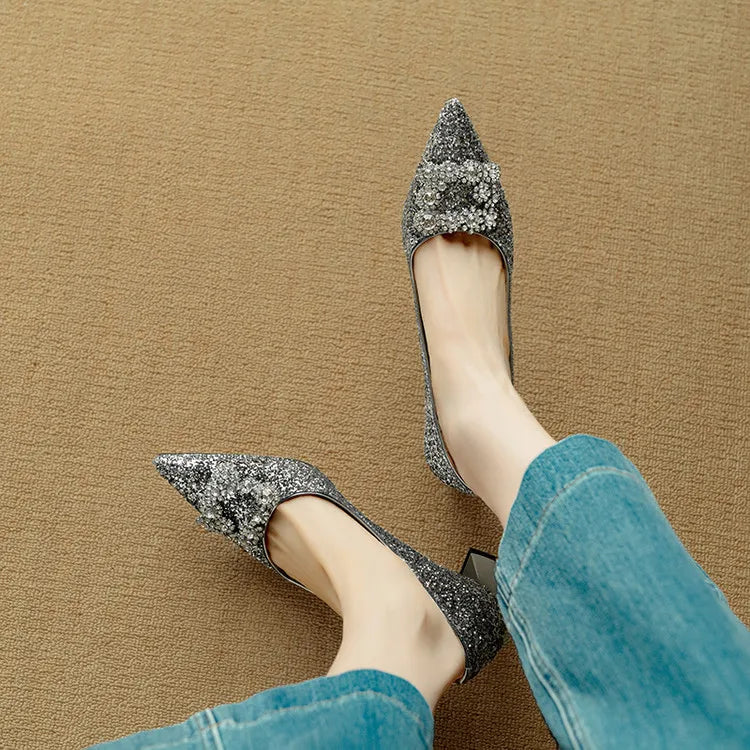Gloria - Glitter Heels