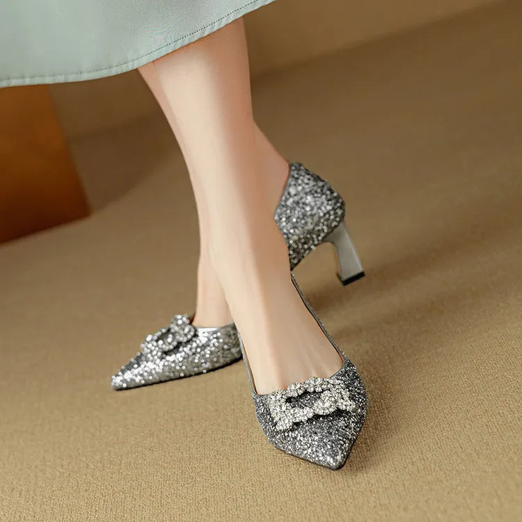 Gloria - Glitter Heels