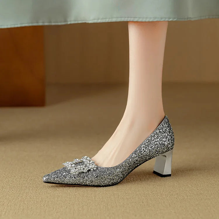 Gloria - Glitter Heels