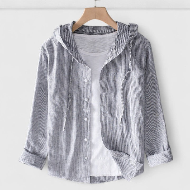 Demi | Elegant Hooded Blouse