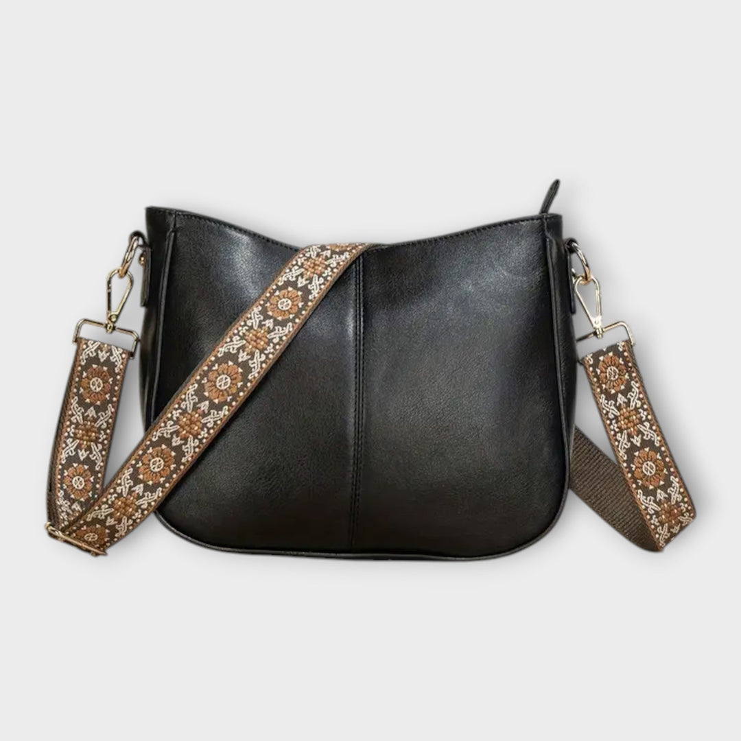 Women’s Black Crossbody Bag Chic Vegan Design 4
