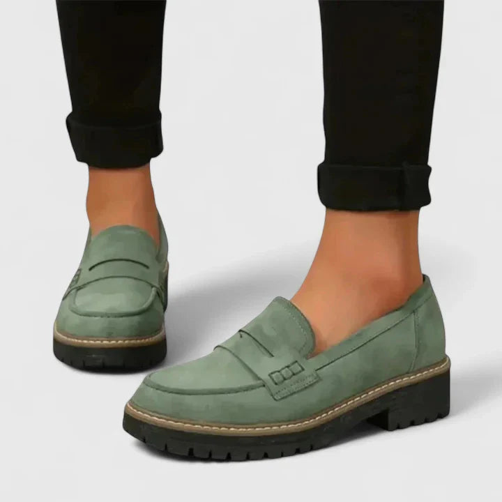 Women’s Black Penny Loafers Classic Comfortable Design for Everyday Wear 4