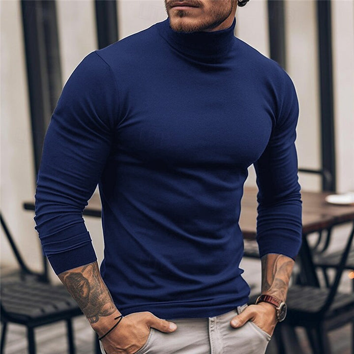 Women’s Black Turtleneck Long-Sleeve Refined Fit Top 3