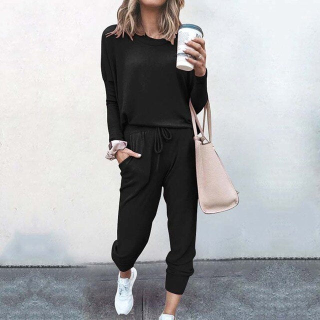 Women’s Casual Two Piece Loungewear Set Comfortable Style 3