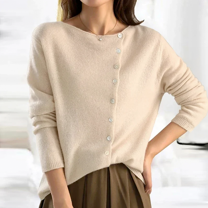 Women’s Elegant V-neck Button Sweater Timeless Style and Comfort 2