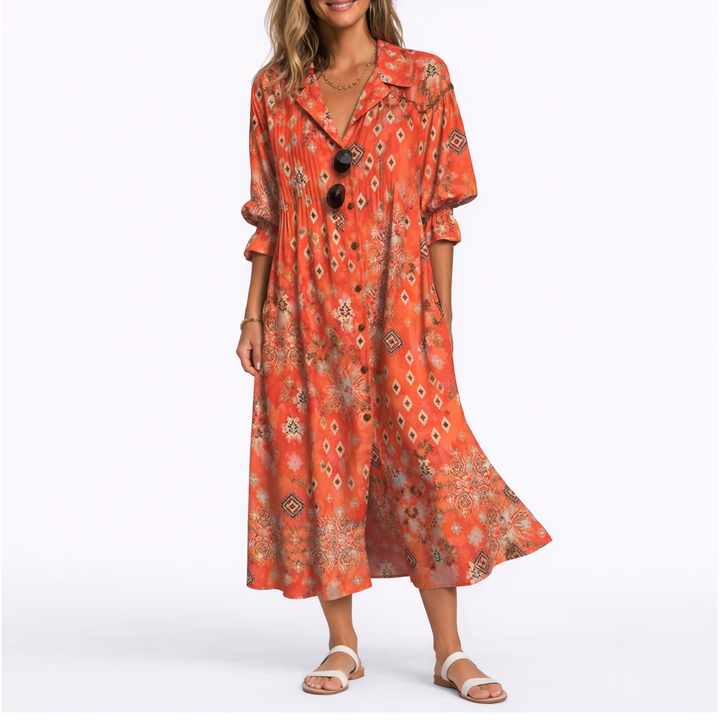 Women’s Floral Maxi Dress Lightweight Flowing Summer Style 4