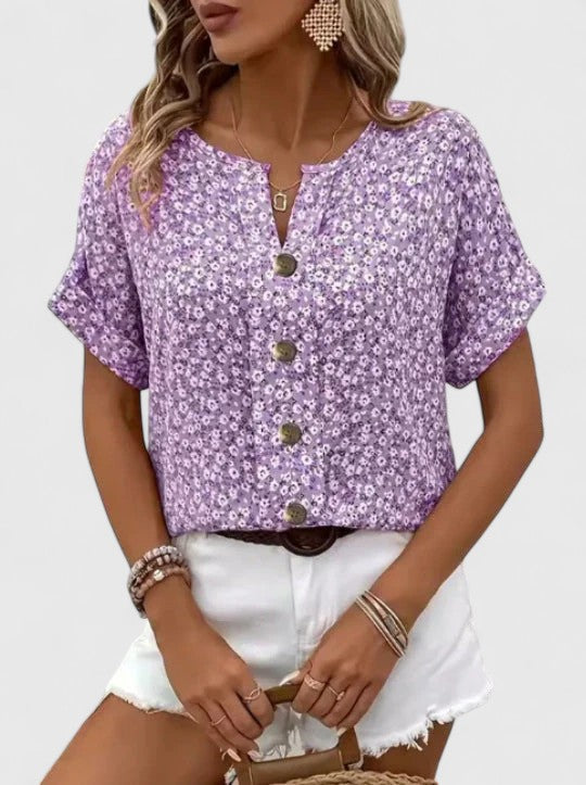 Women’s Floral Summer Top Lightweight Elegant Design 2
