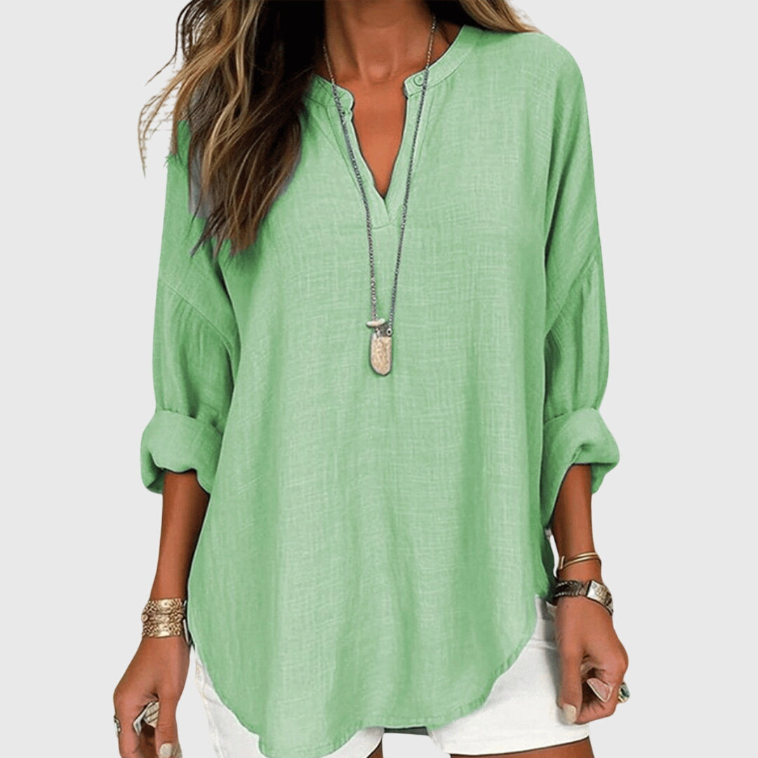Women’s Flowing Beach Shirt Elegant Casual Design 2