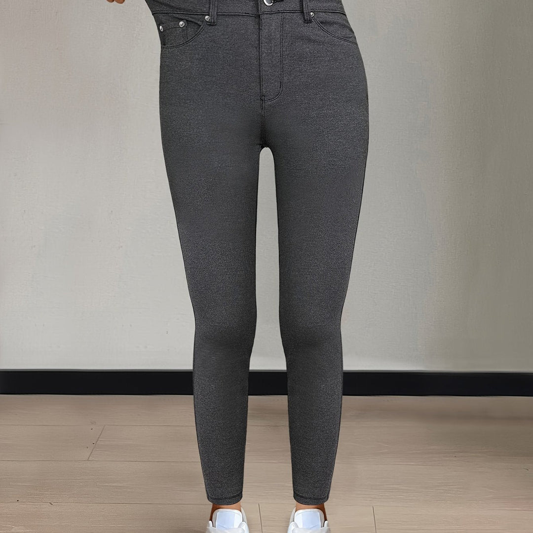 Women’s High-Waist Skinny Jeans Comfortable Stretch Fit 10