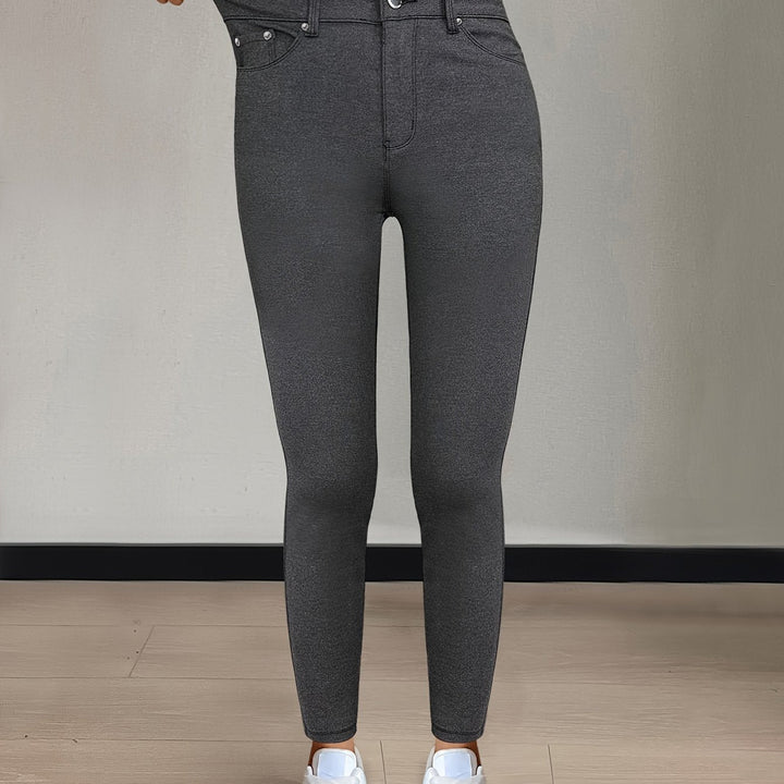 Women’s High-Waist Skinny Jeans Comfortable Stretch Fit 10
