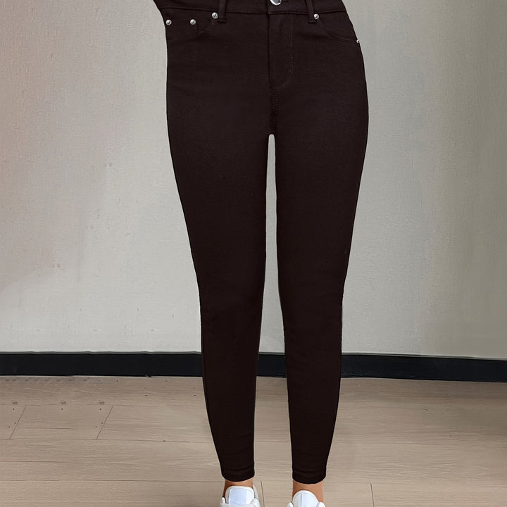 Women’s High-Waist Skinny Jeans Comfortable Stretch Fit 13