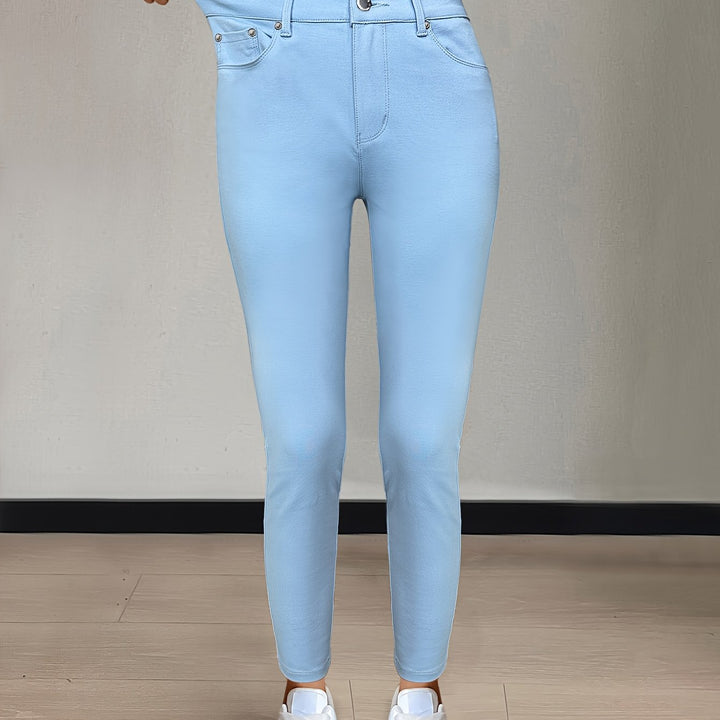 Women’s High-Waist Skinny Jeans Comfortable Stretch Fit 15