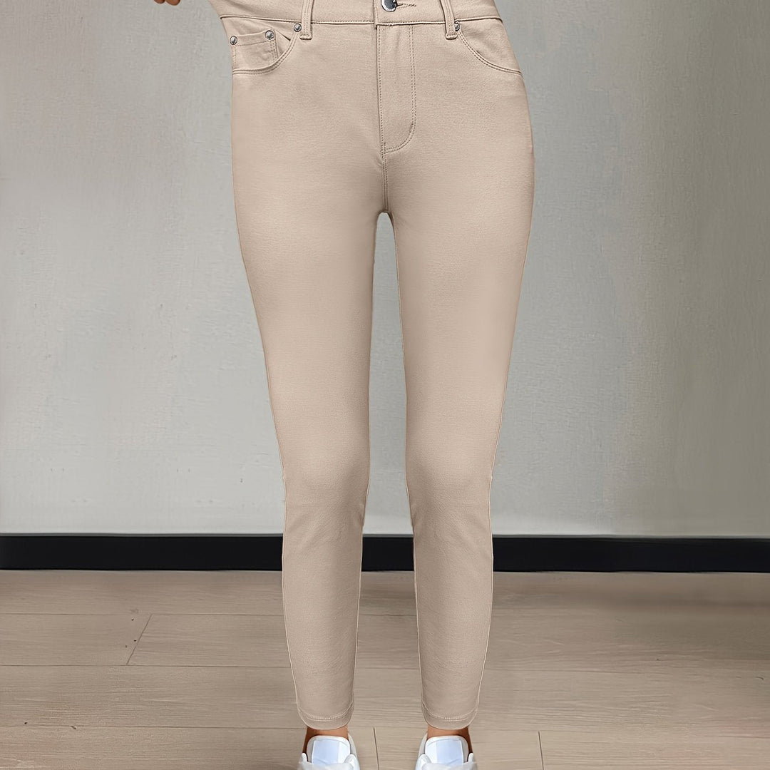 Women’s High-Waist Skinny Jeans Comfortable Stretch Fit 16