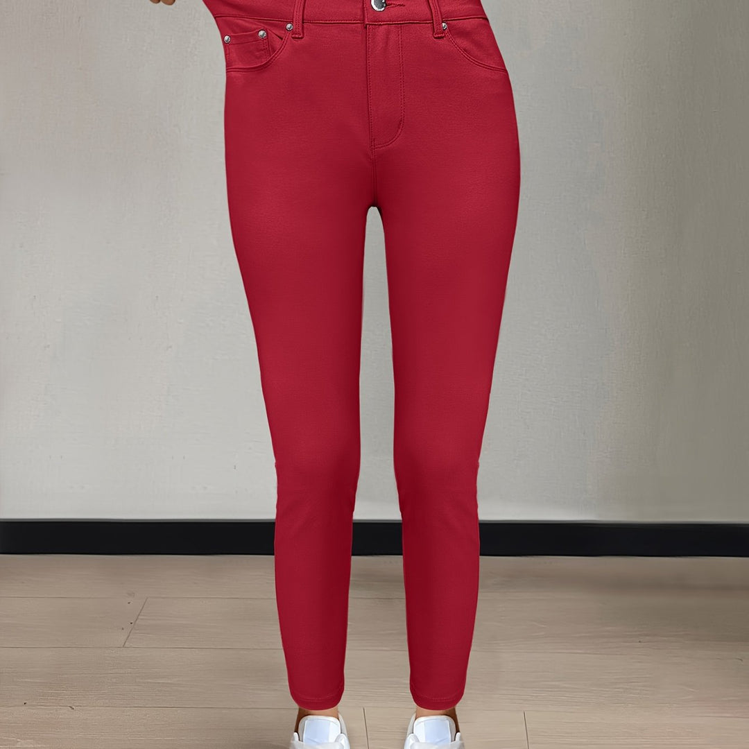 Women’s High-Waist Skinny Jeans Comfortable Stretch Fit 5