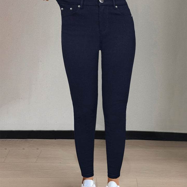 Women’s High-Waist Skinny Jeans Comfortable Stretch Fit 9