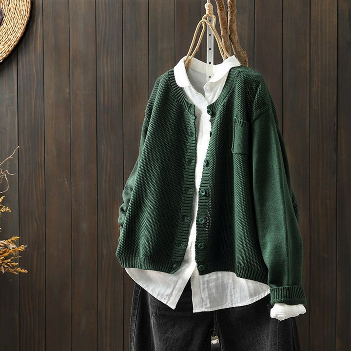 Women’s Knit Cardigan with Button Detail Cozy Relaxed Fit 1