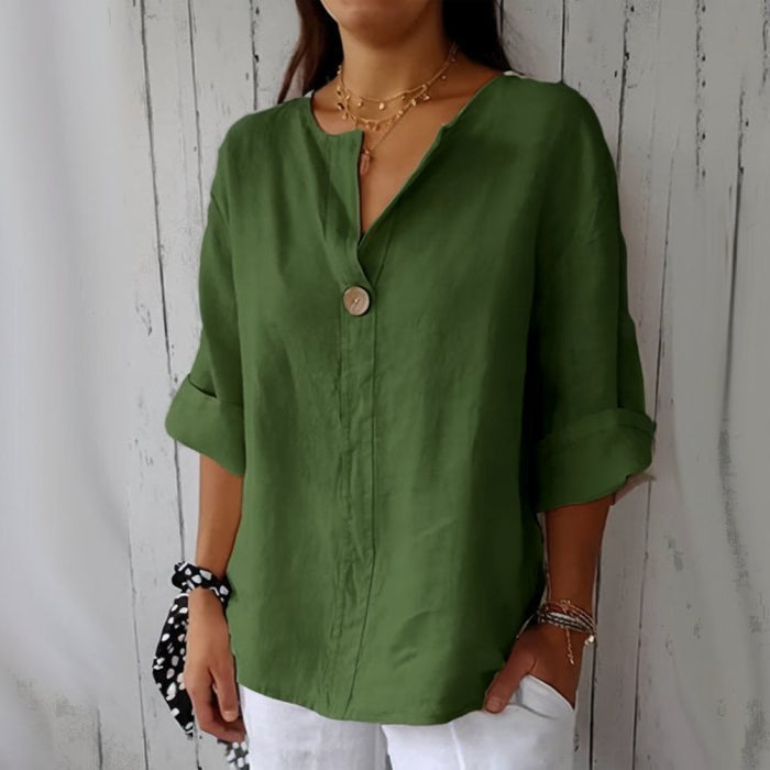 Women’s Lightweight Linen Blouse Relaxed Fit for Summer Style 4