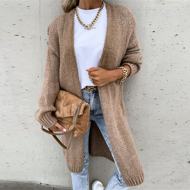 Women’s Long Cardigan Open Front Relaxed Fit for Everyday Style 4
