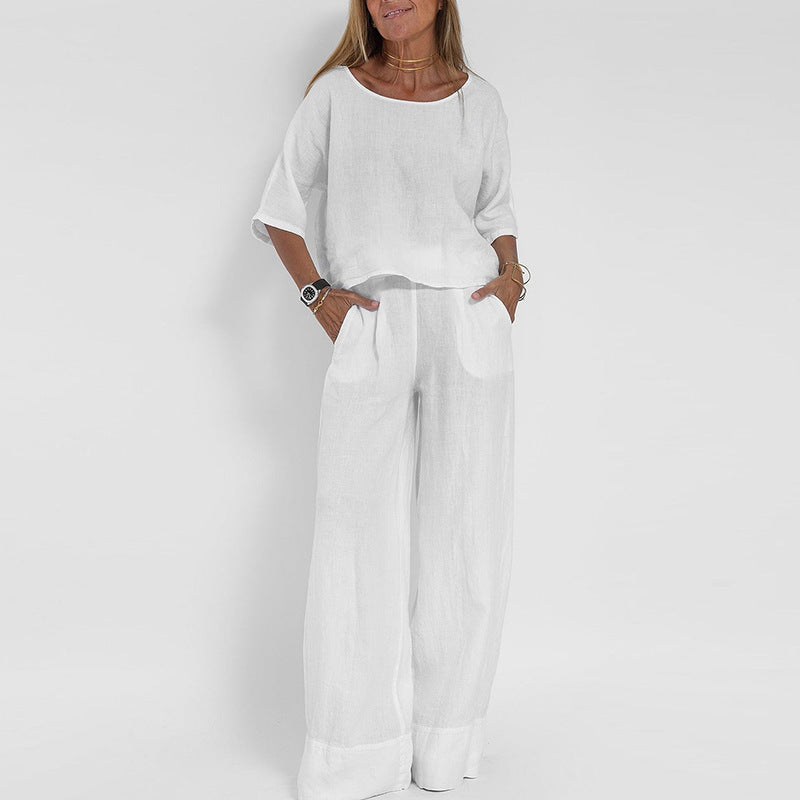 Women’s Loose Fit Matching Outfit Comfortable Casual Style 3