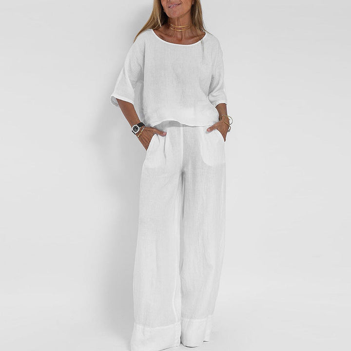 Women’s Loose Fit Matching Outfit Comfortable Casual Style 3