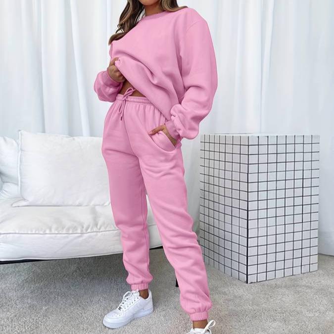 Women’s Matching Sweatshirt and Jogger Set Relaxed Style 3