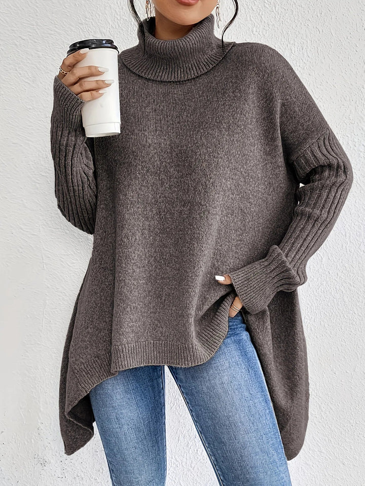 Women’s Oversized Turtleneck Sweater Soft and Cozy Design 6