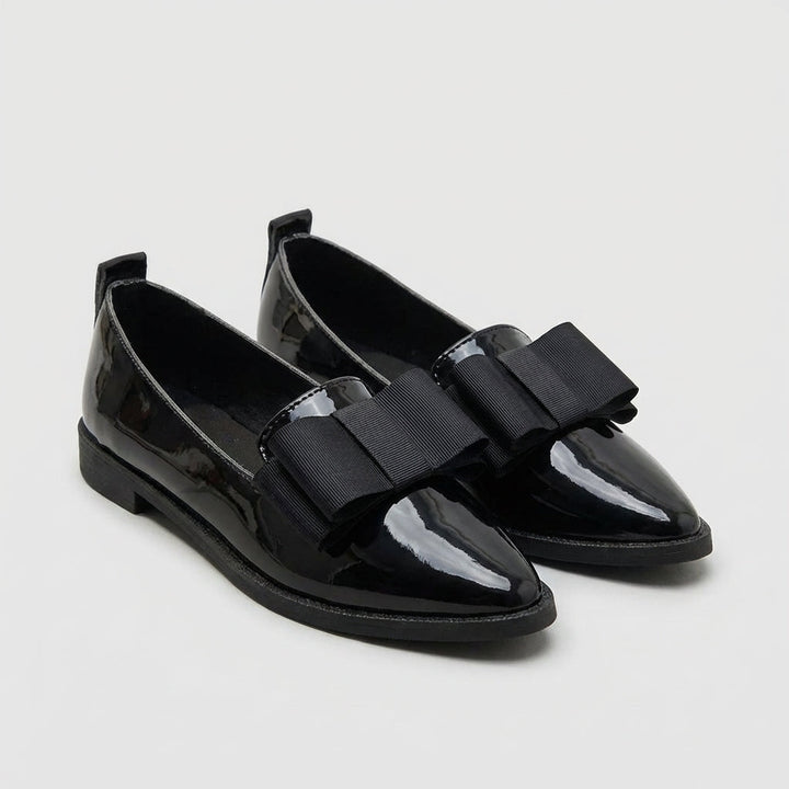 Women’s Pointed Toe Loafers Chic Bow Detail Elegant Style 4