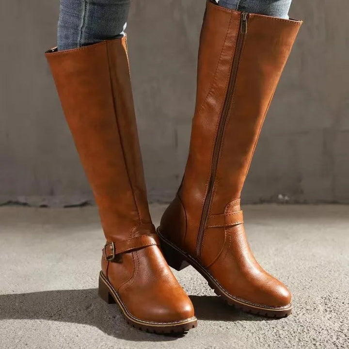 Women’s Premium Leather Boots Chic Design for All-Day Wear 0