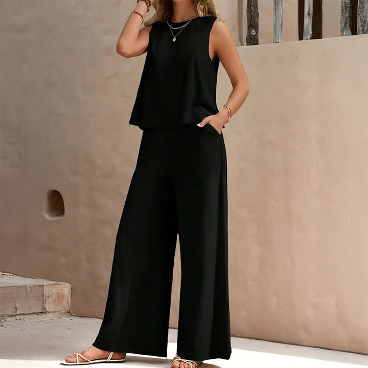 Women’s Relaxed 2-Piece Set Bold Color Summer Style 4
