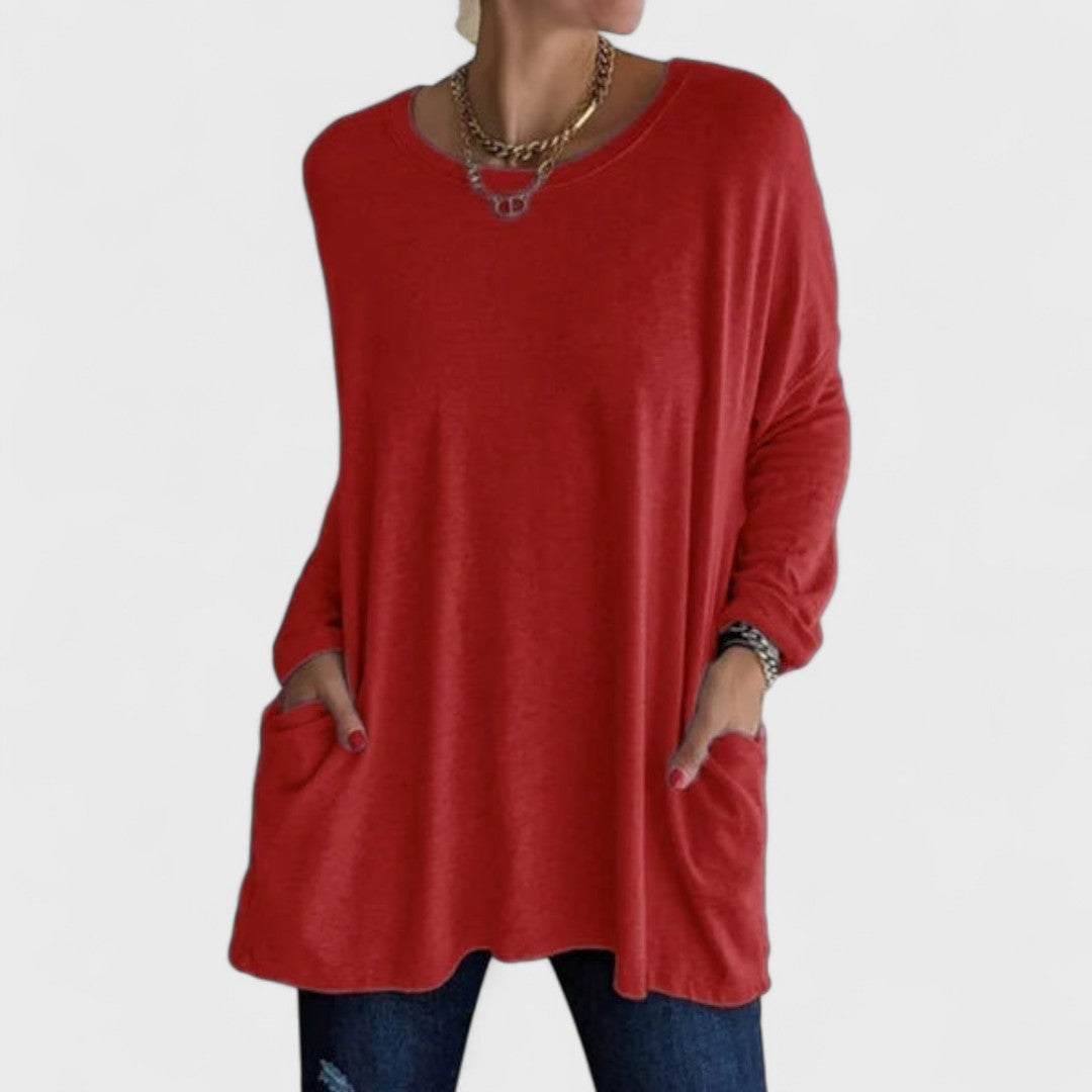 Women’s Relaxed Fit Long Sleeve Top Effortless Everyday Style 9