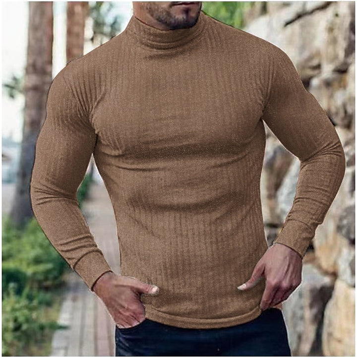 Women’s Ribbed Turtleneck Sweater Slim Fit Classic Style 5