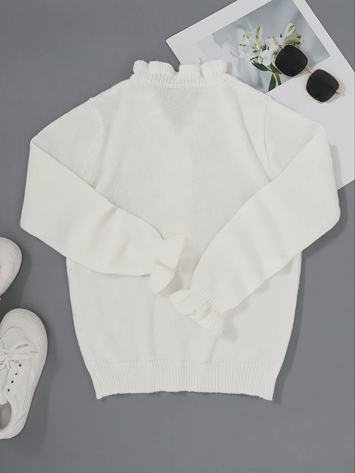 Women’s Ruffle Blouse with Decorative Buttons Elegant Style 1